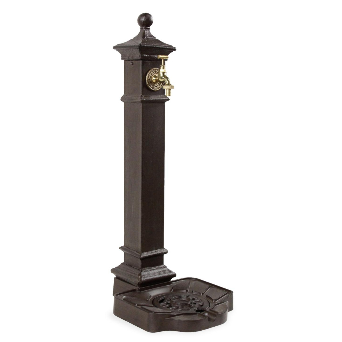 Fontaine de jardin marron, DECORATION D’AUTREFOIS