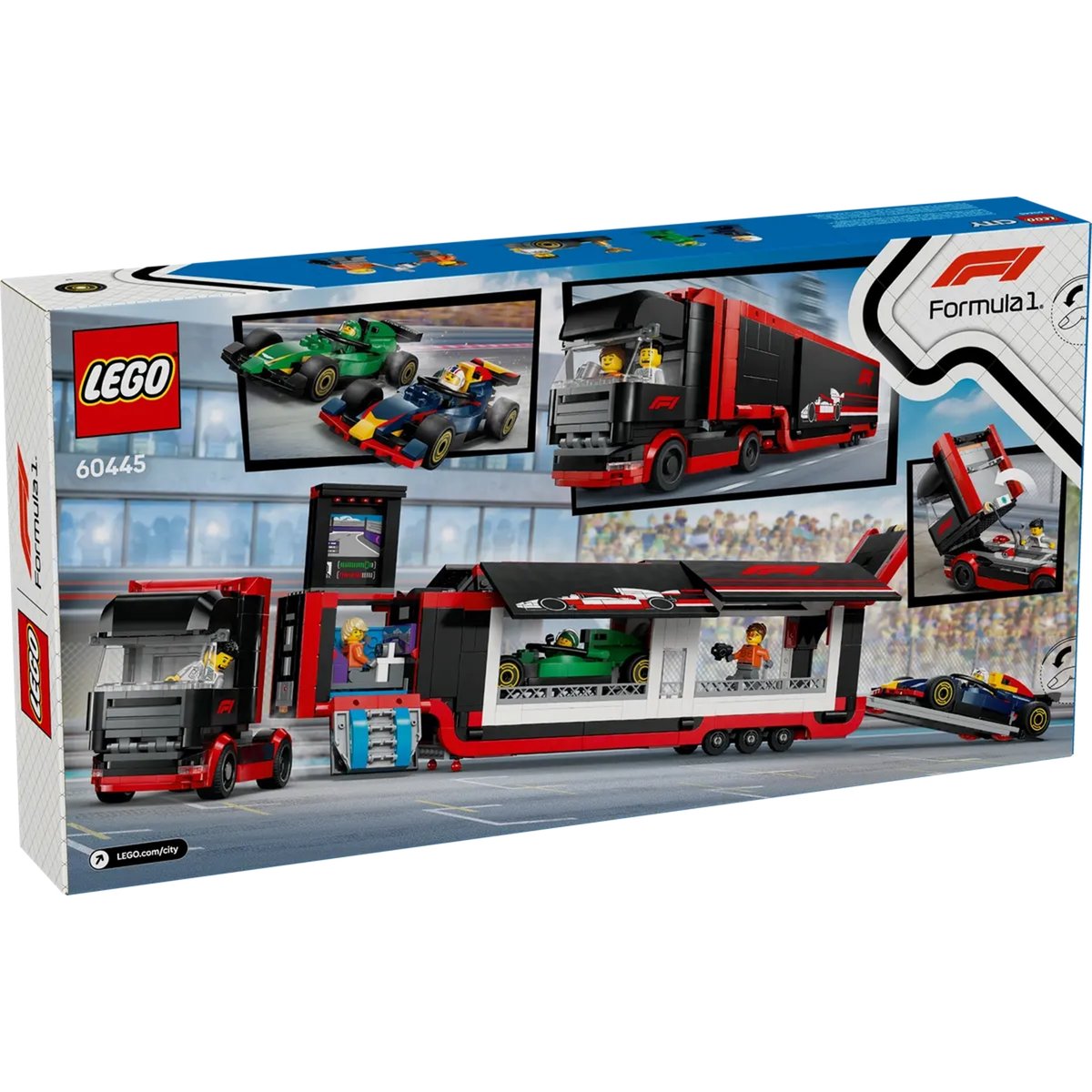 LEGO City - Camion de F1 avec voitures de course RB20 et AMR24 - 60445 multicolore, LEGO