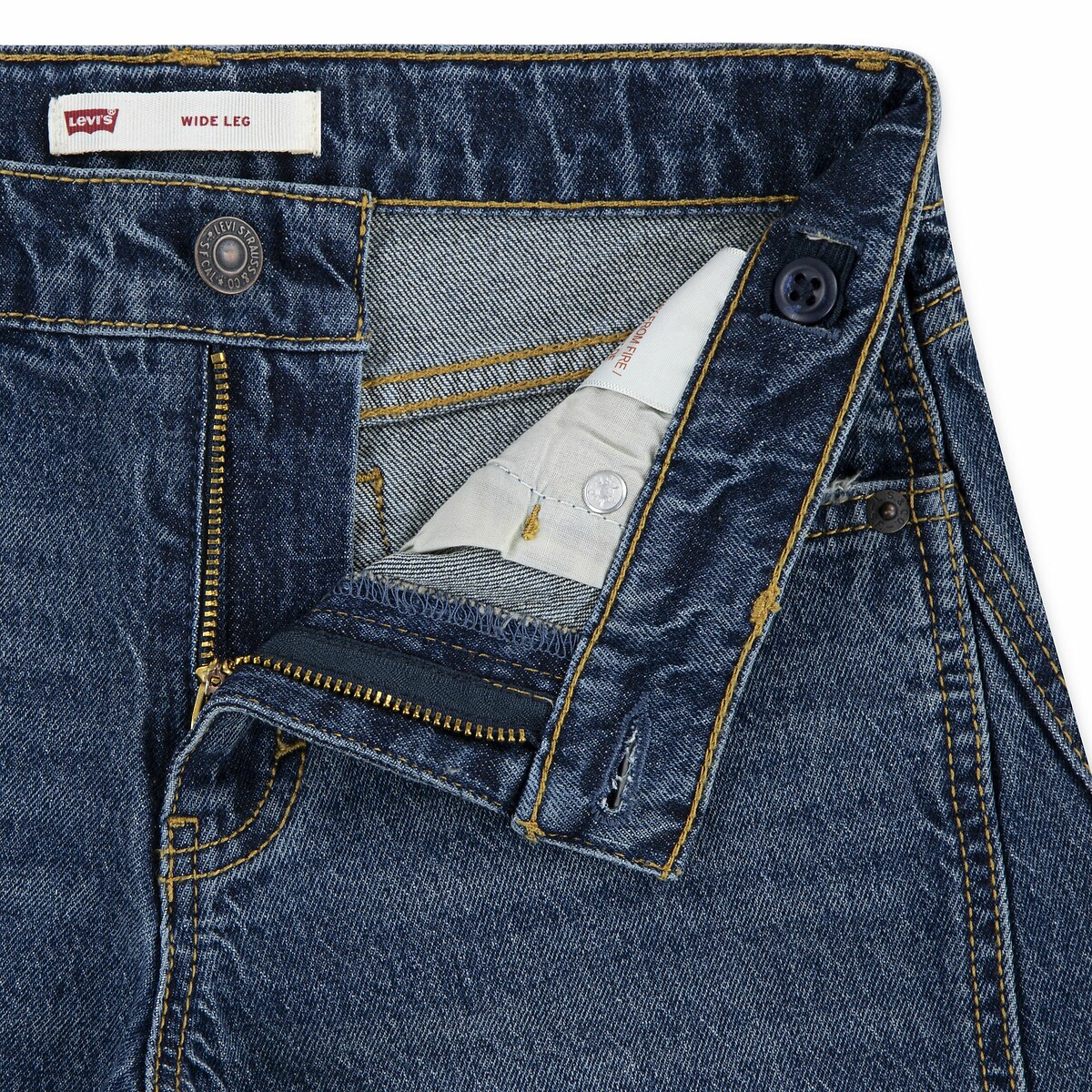 Weite Jeans mit Naht vorne in der Mitte des Beins blue washed, LEVI'S KIDS
