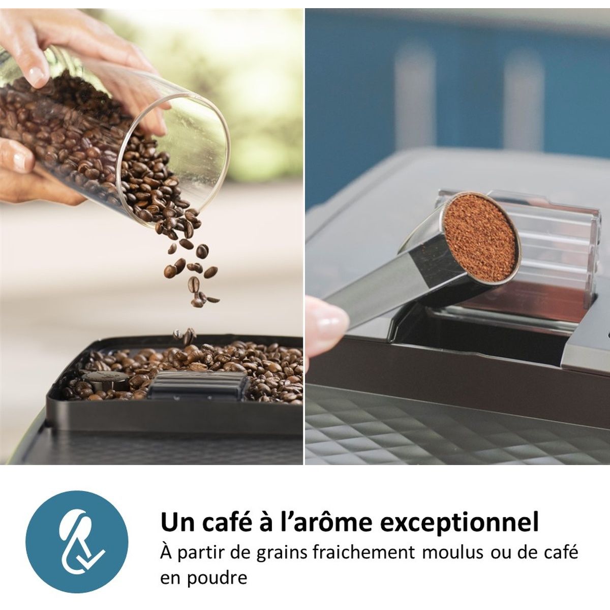 Expresso Broyeur LatteGo Silent Brew EP3349/70 couleur unique, PHILIPS