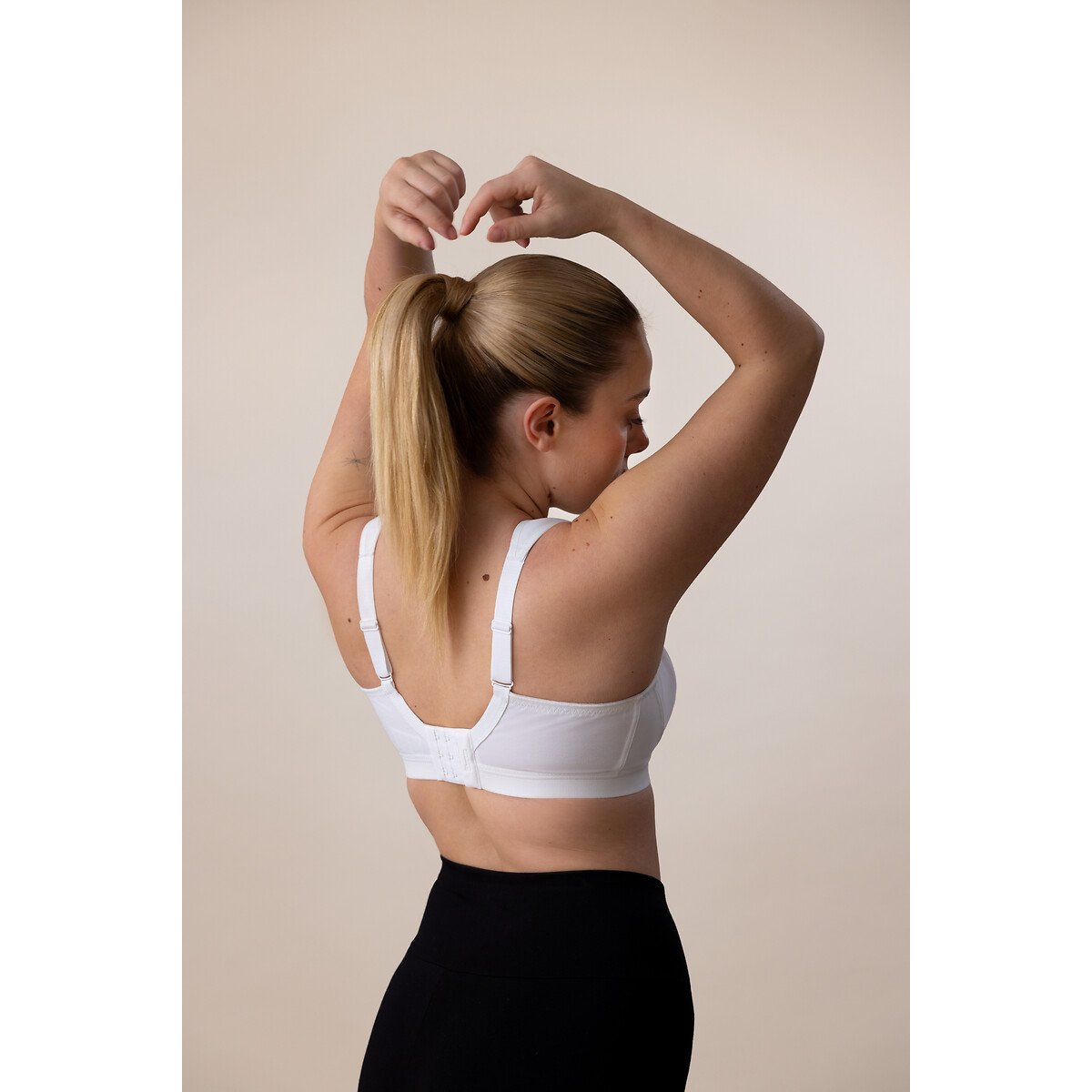Brassière sport Active D+ Classic maintien extrême blanc, CHAMPION SHOCK ABSORBER