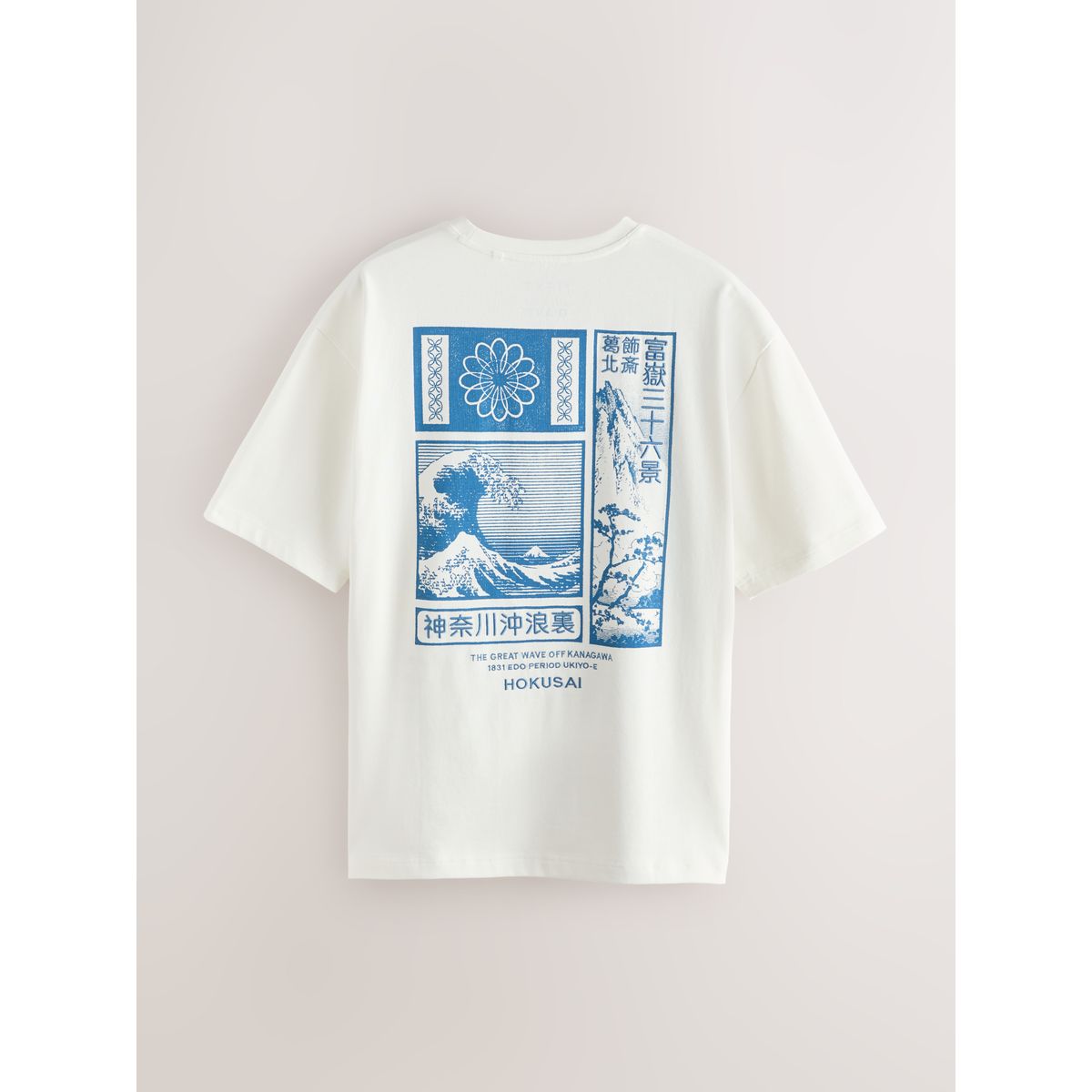 T-shirt artiste hokusaï blanc, NEXT