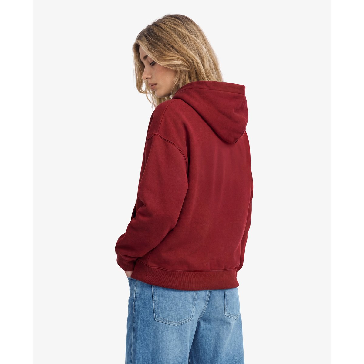 Sweat à capuche Athletic Essentials Décontracté rouge bordeaux, SUPERDRY