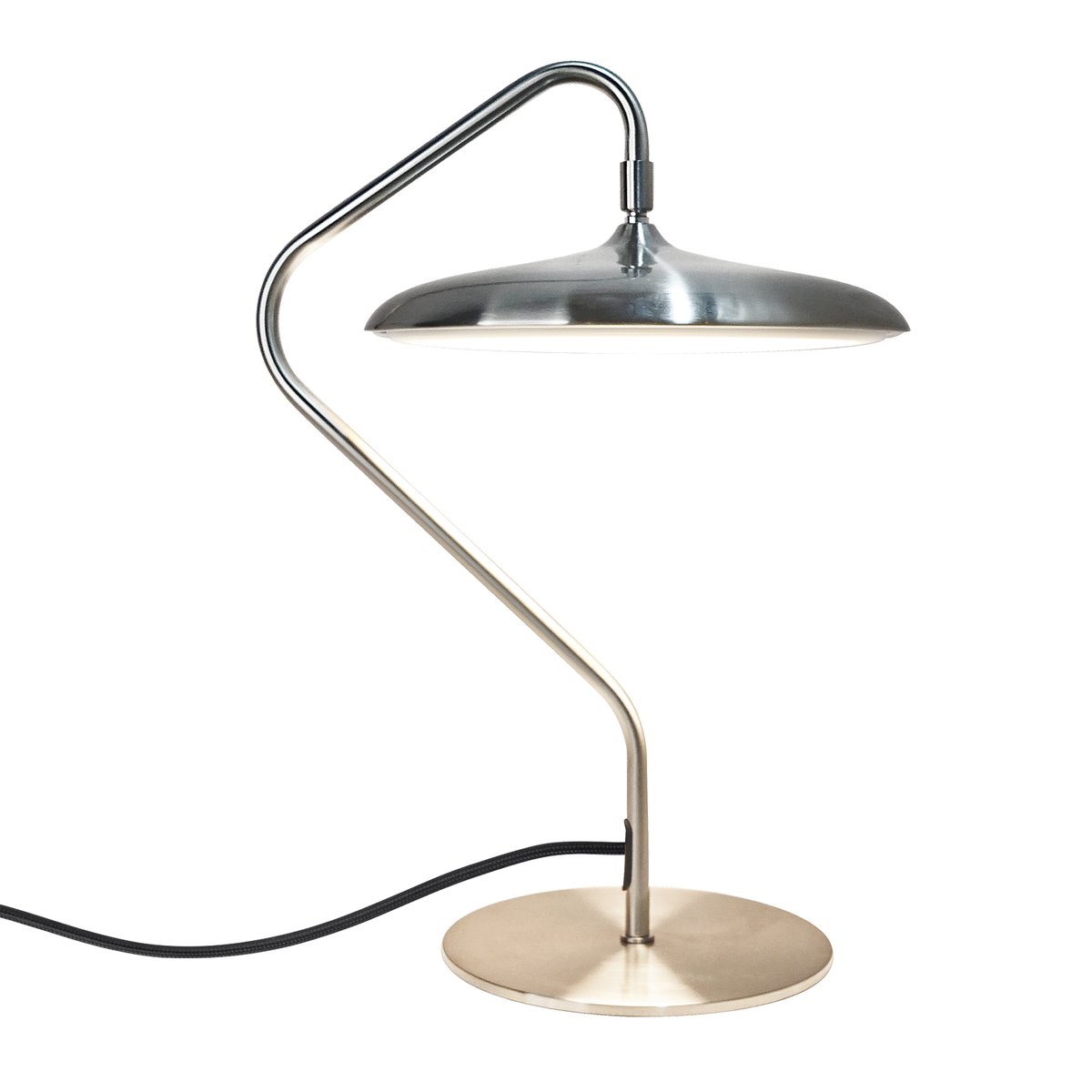 Lampe à poser LED design minimaliste en métal, ARTIST inox, DESIGN FOR THE PEOPLE