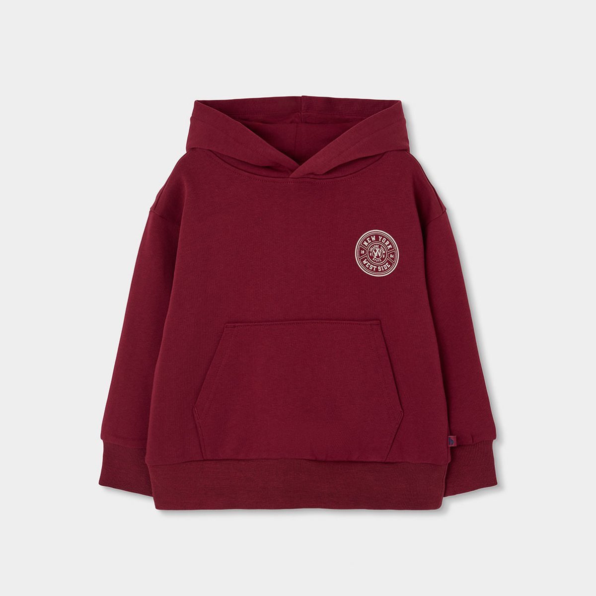 Ensemble maille garçon à capuche New York violet, BOBOLI