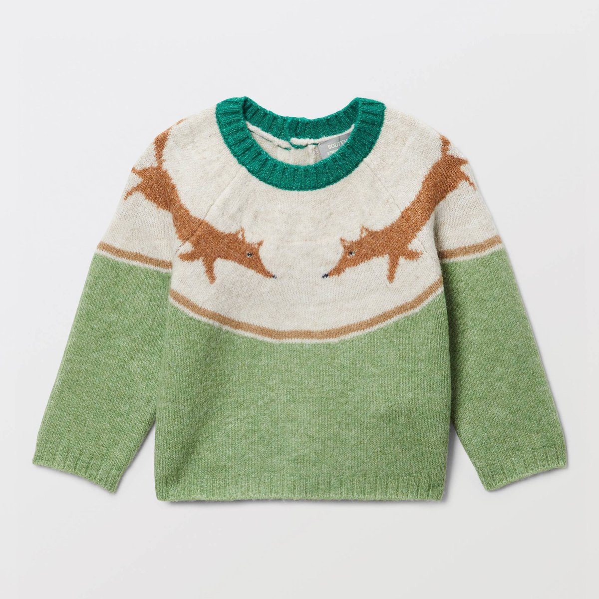 Pull jacquard imprimé euphorbe, BOUT'CHOU