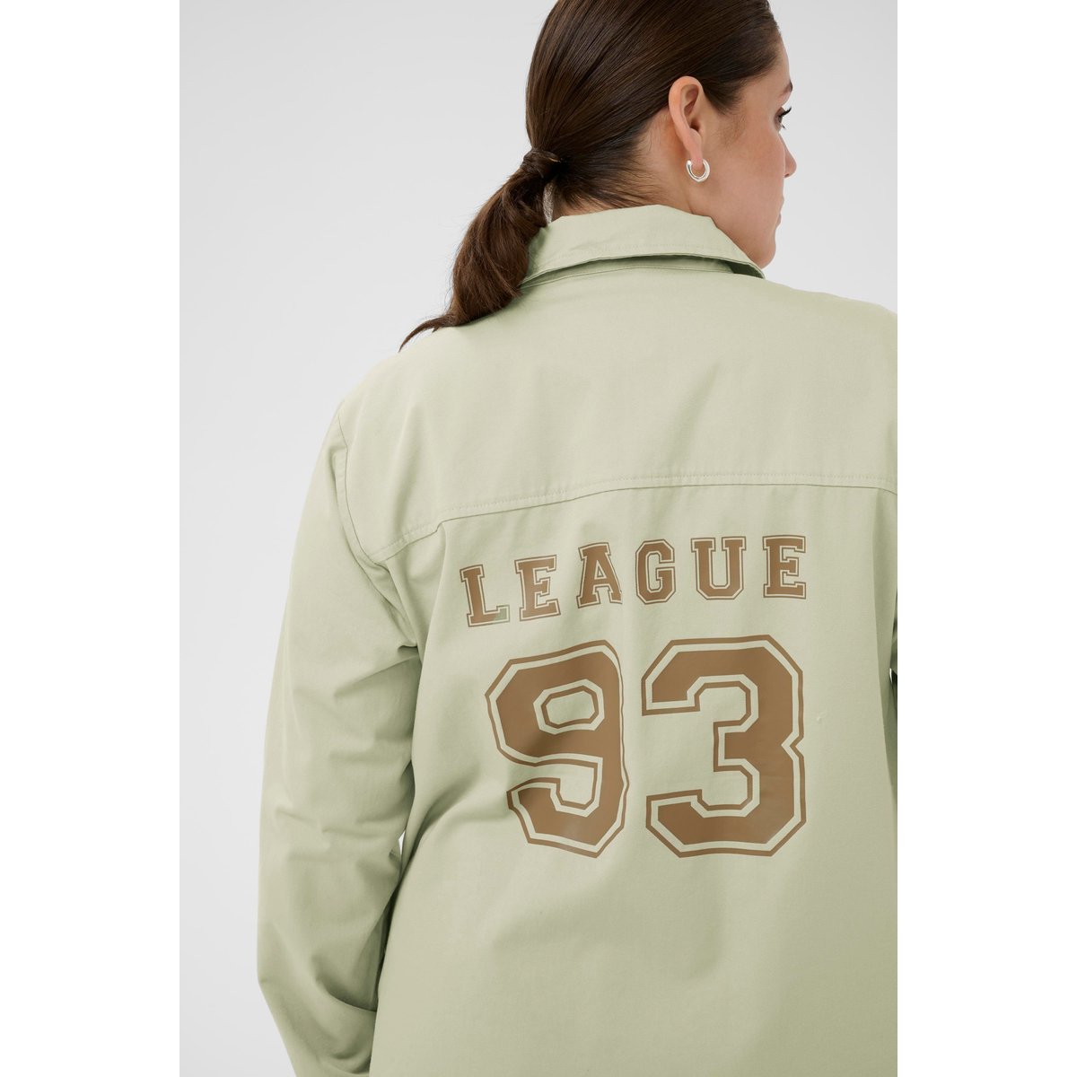 Manteau beige feather gray, KAFFE CURVE