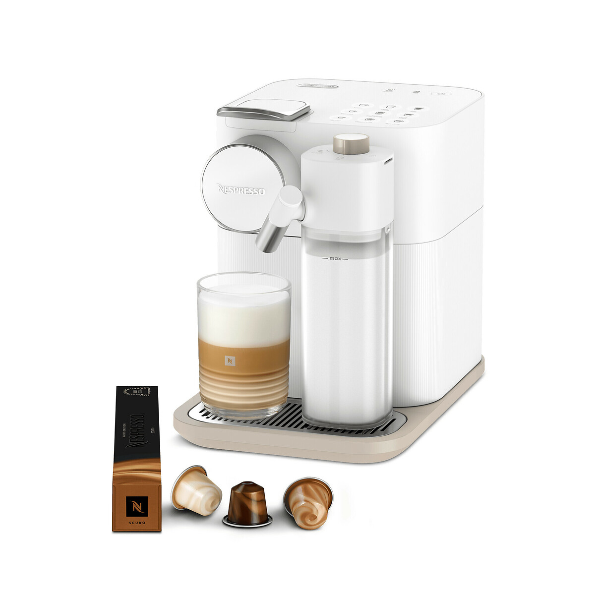 Nespresso by De'longhi Gran Lattissima Coffee Pod Machine white, NESPRESSO