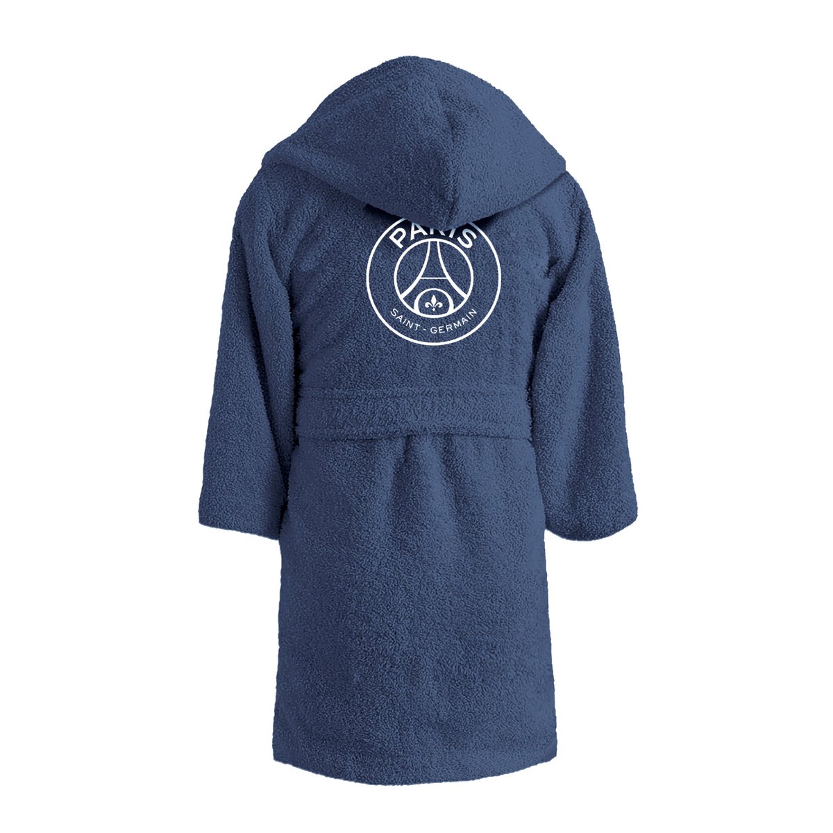 Peignoir enfant brodé 100% coton, Paris Saint Germain PARISIAN bleu, PSG