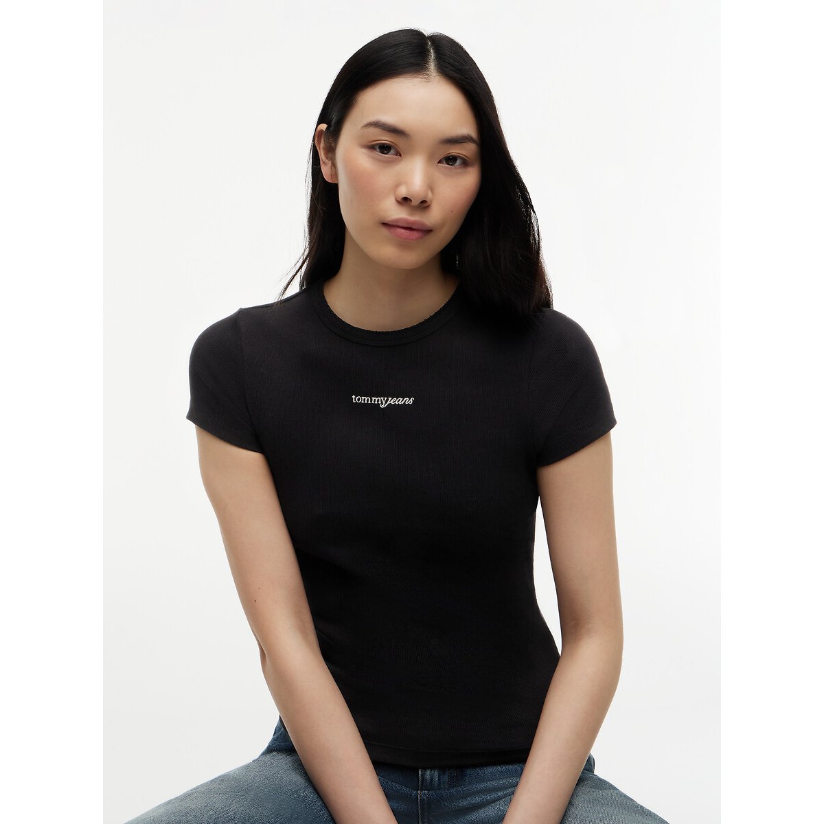 Short Sleeve T-Shirt black, TOMMY JEANS