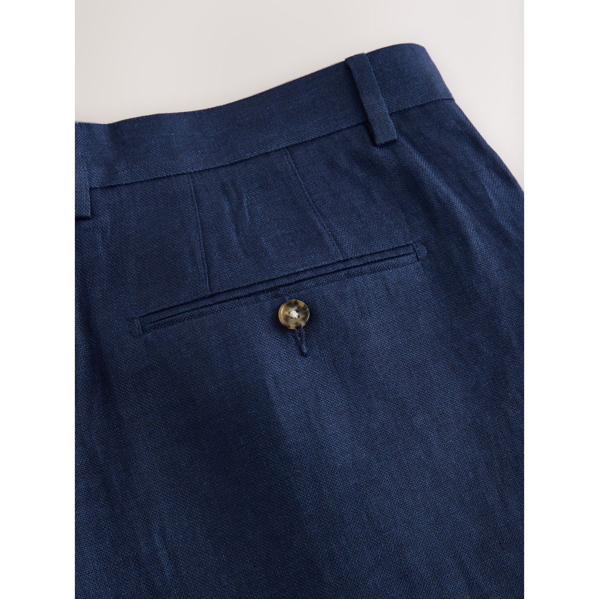 Short chino lin bleu marine, NEXT