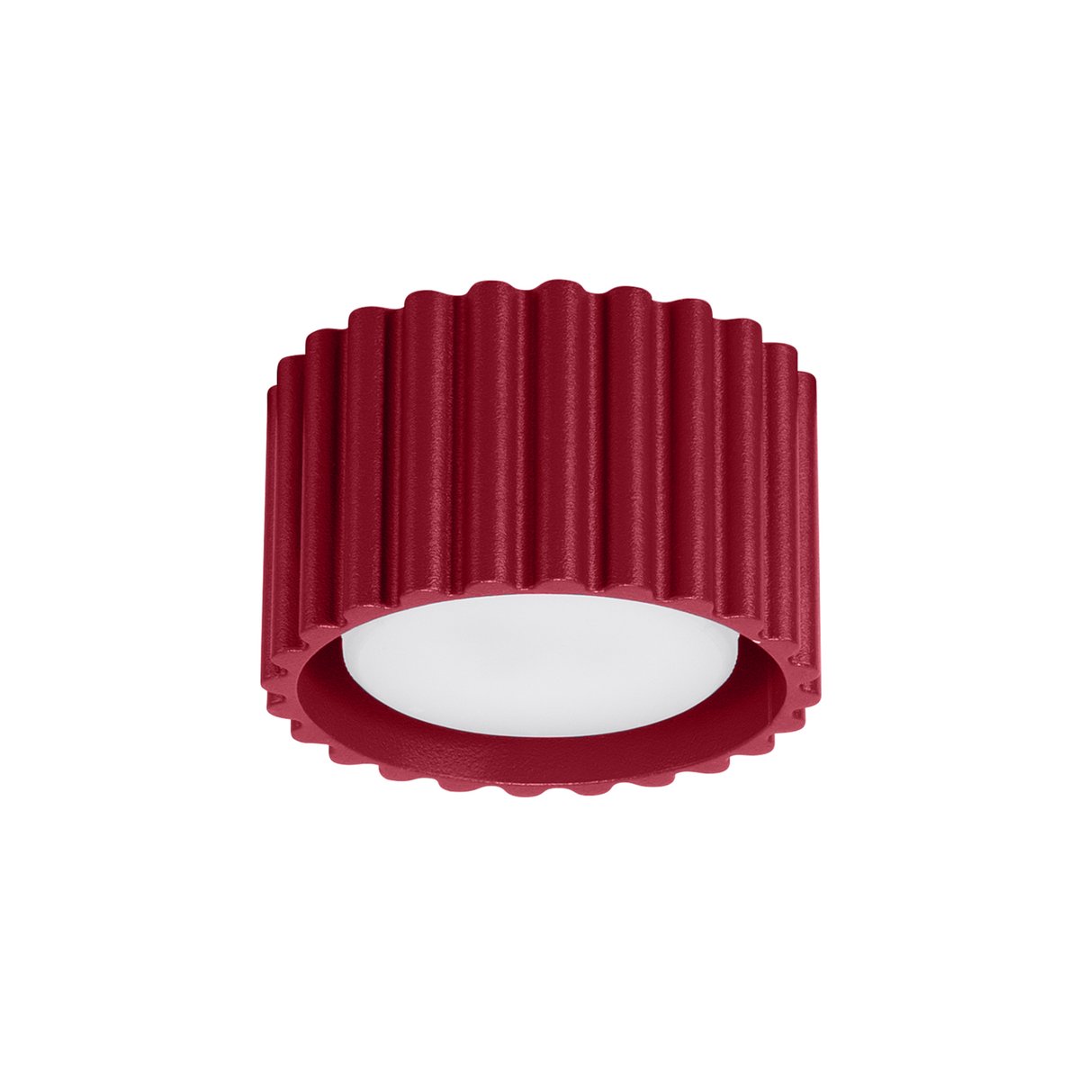 Plafonnier Aluminium Bourgogne Gx53 1 Aura rouge, EDEN