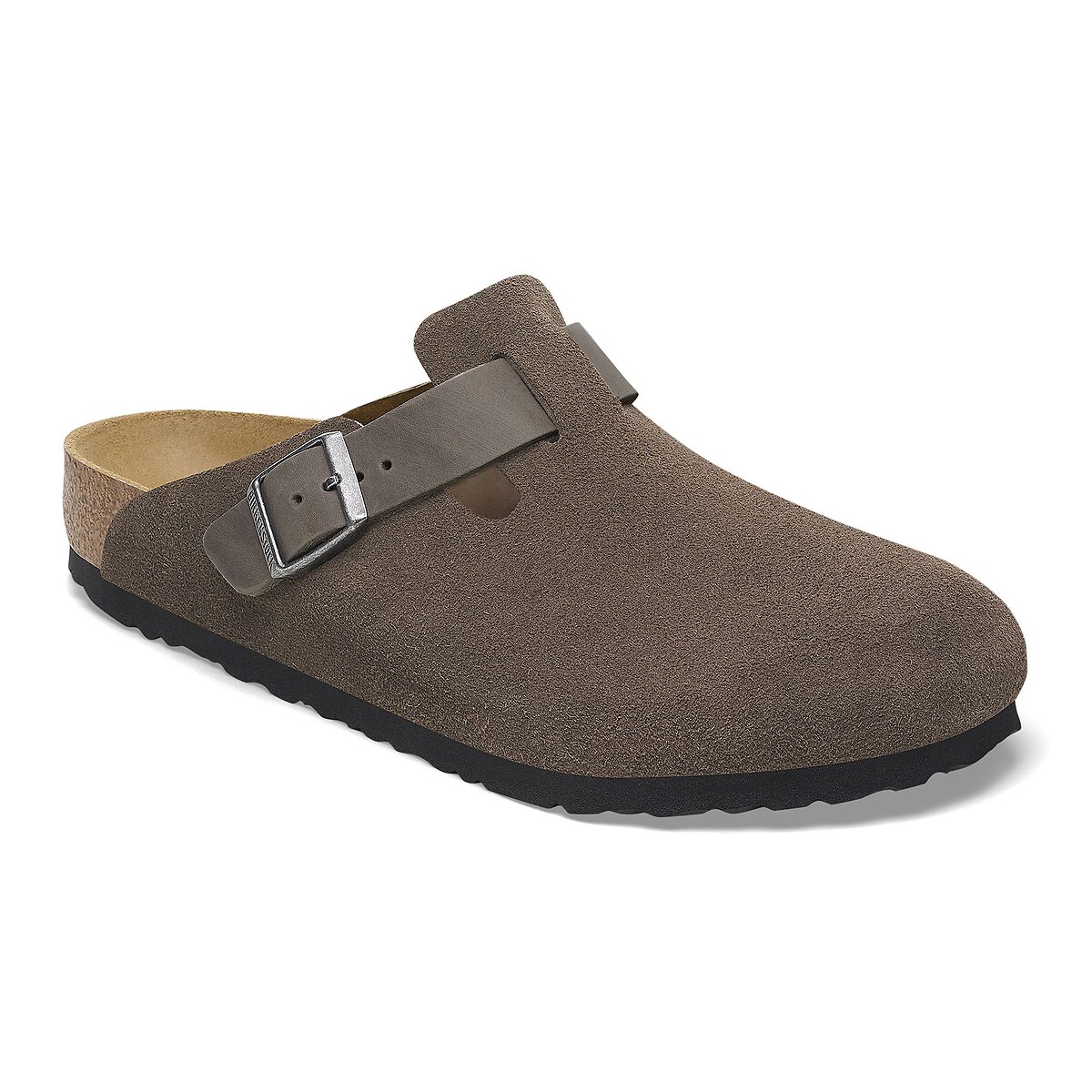Zueco de piel marrón, BIRKENSTOCK
