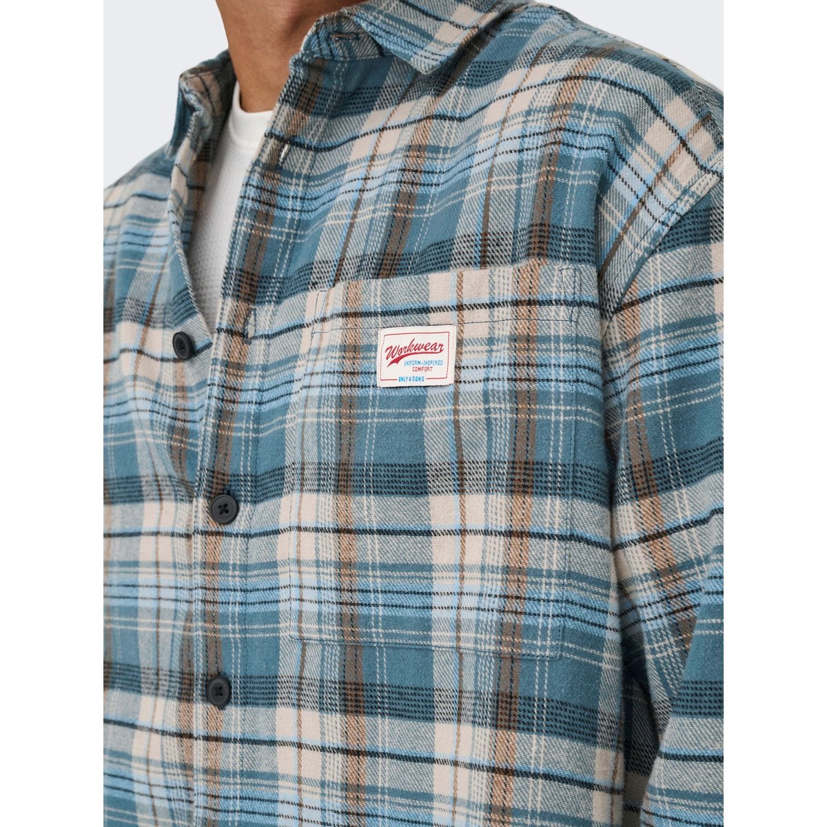 Chemise turquiose - glacier lake, ONLY & SONS