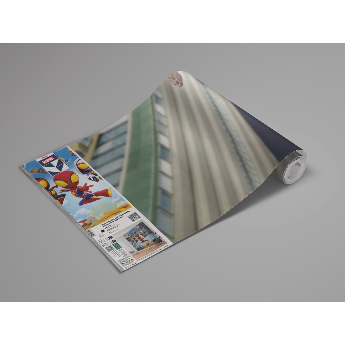 Papier peint Komar - Marvel Spidey and His Amazing Friends Web Spinners - 250 x 250 cm multicolore, HEXOA