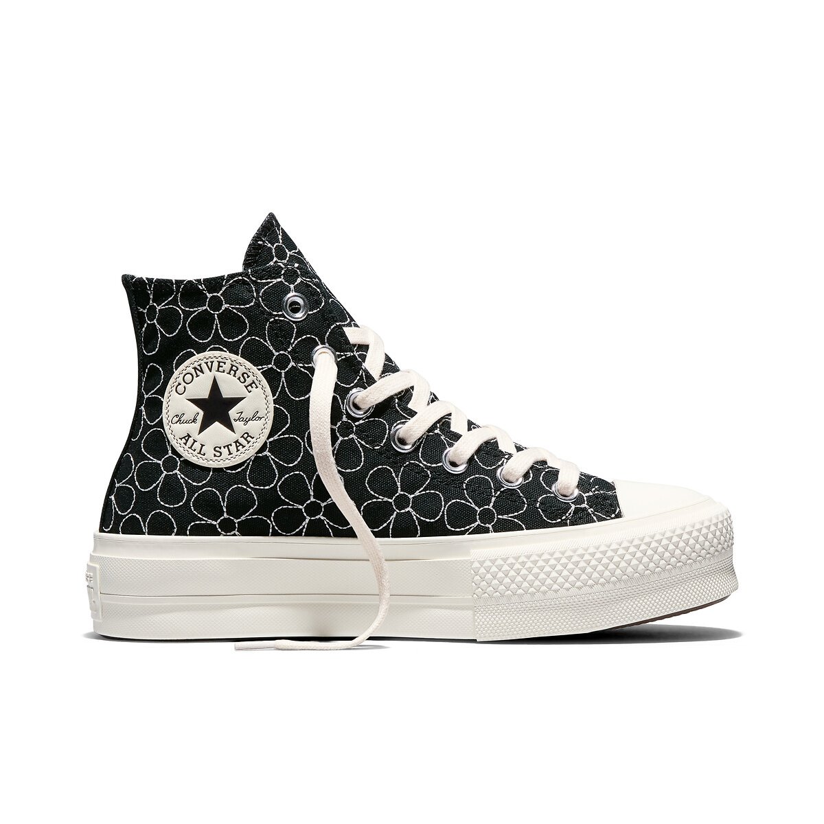 Sneakers CHUCK TAYLOR ALL STAR LIFT HI SUMMER MARKET zwart/wit, CONVERSE