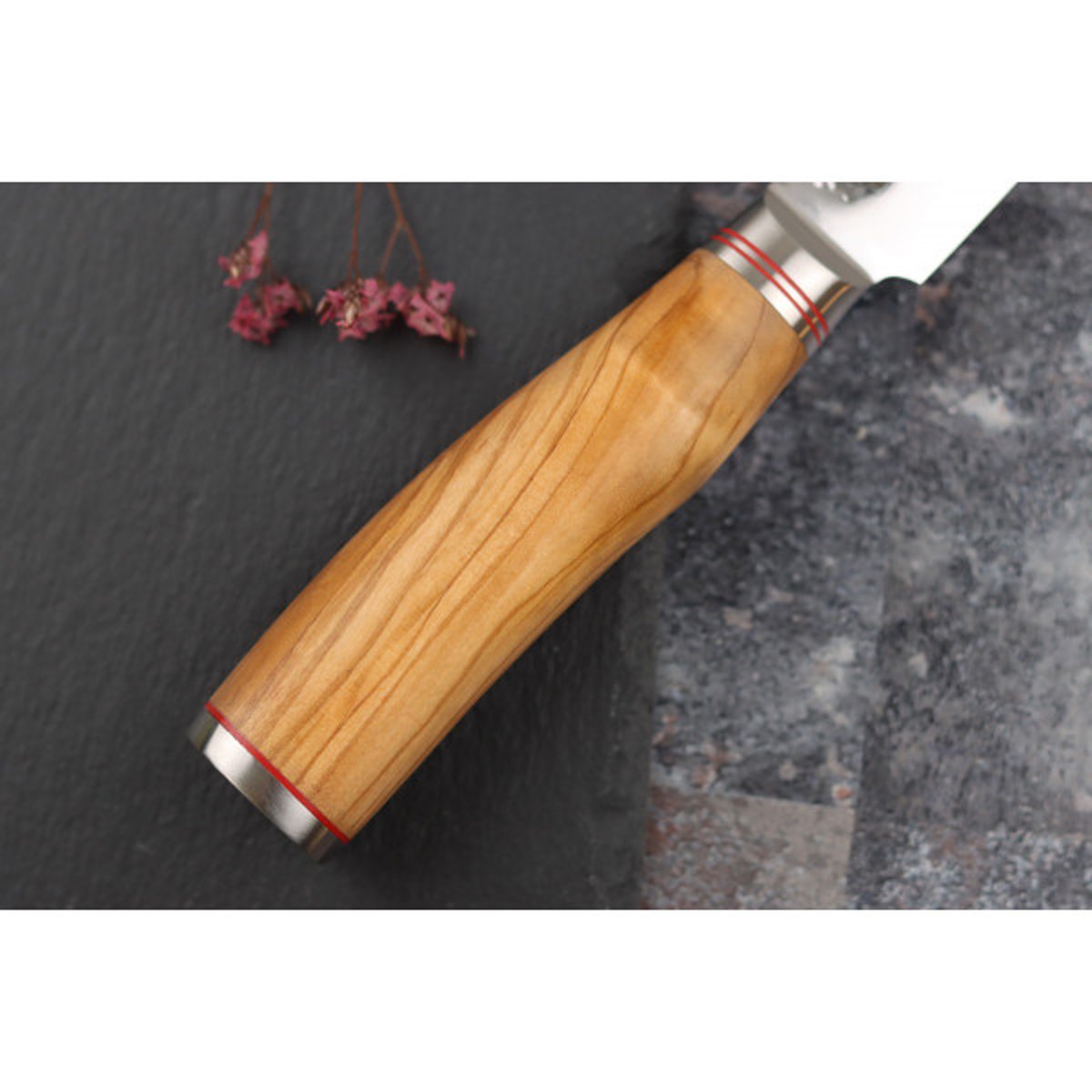 Couteau trancheur damas 10Cr 20cm v002237, WUSAKI