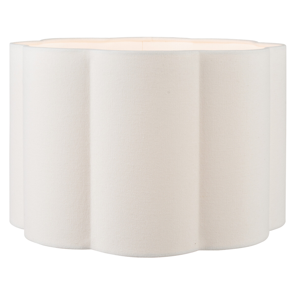 40cm Briar Handloom Scalloped Cylinder Shade white, SO'HOME