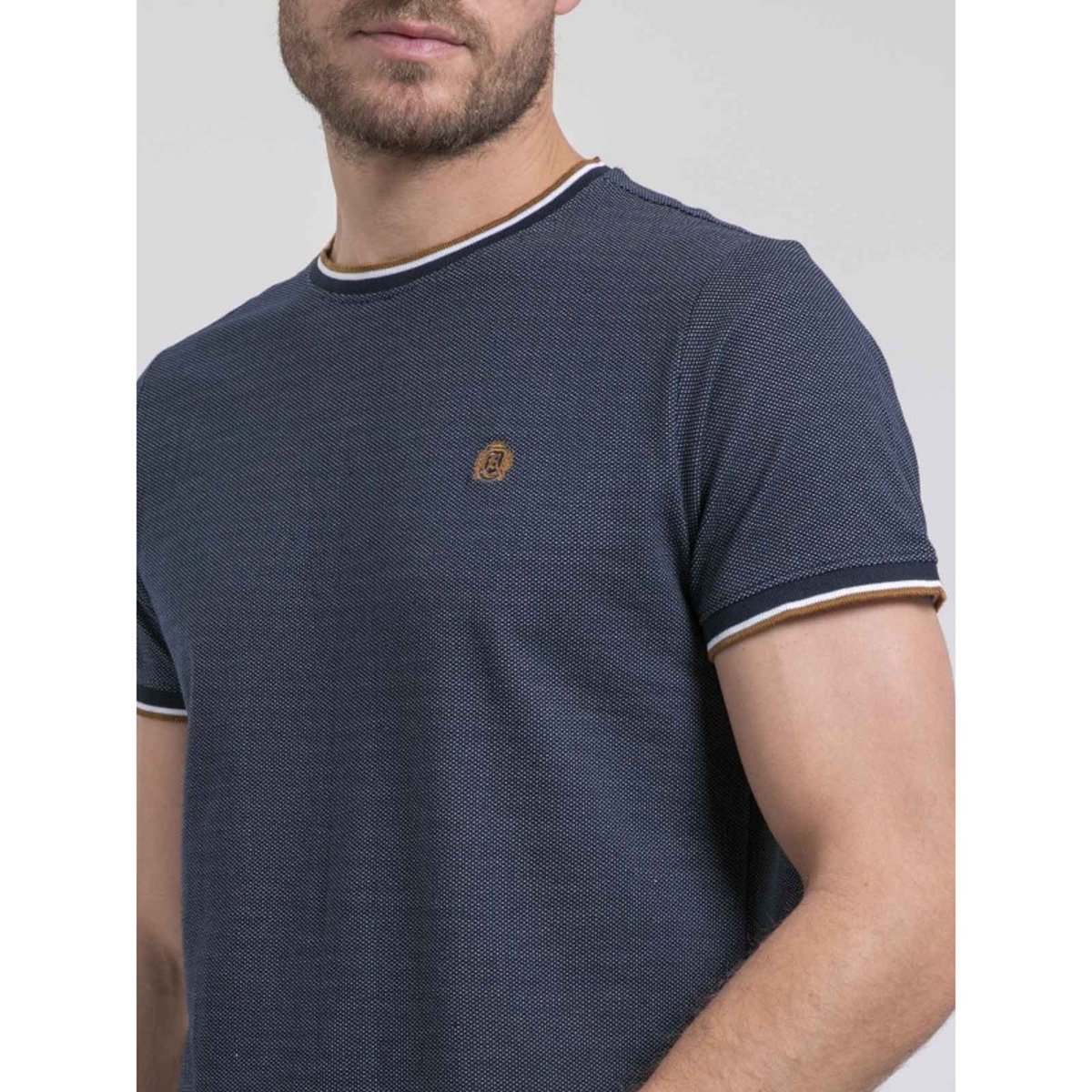 T-shirt Col Rond Nateodor bleu marine, RITCHIE