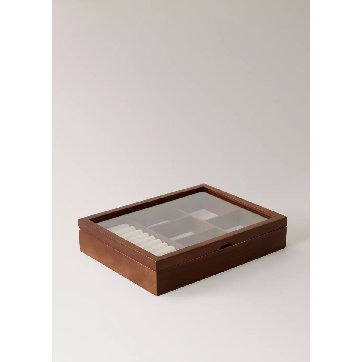 Grande boîte à bijoux en bois marron, MANGO HOME