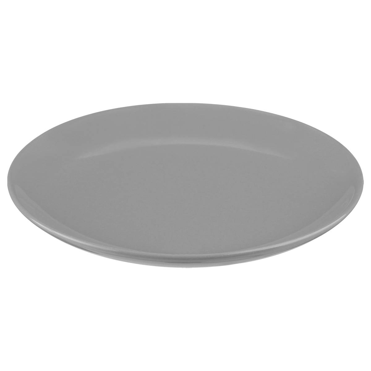 Lot de 6 assiettes à dessert en grès émaillé COLORAMA gris, SECRET DE GOURMET
