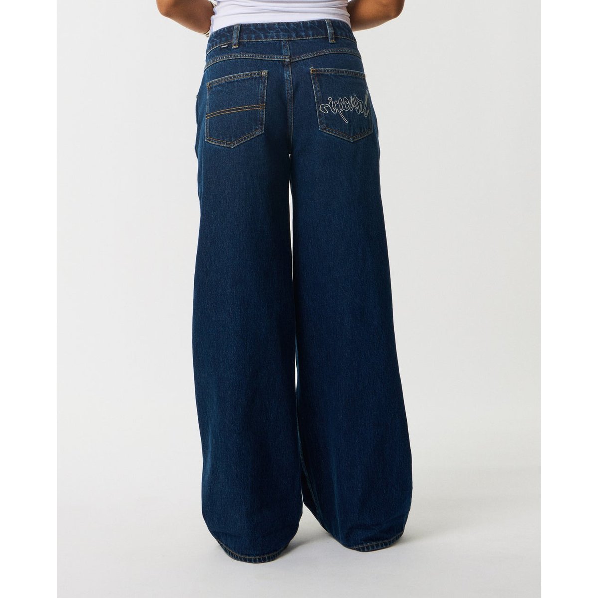 Jean Baggy Taille Basse Archive indigo véritable, RIP CURL