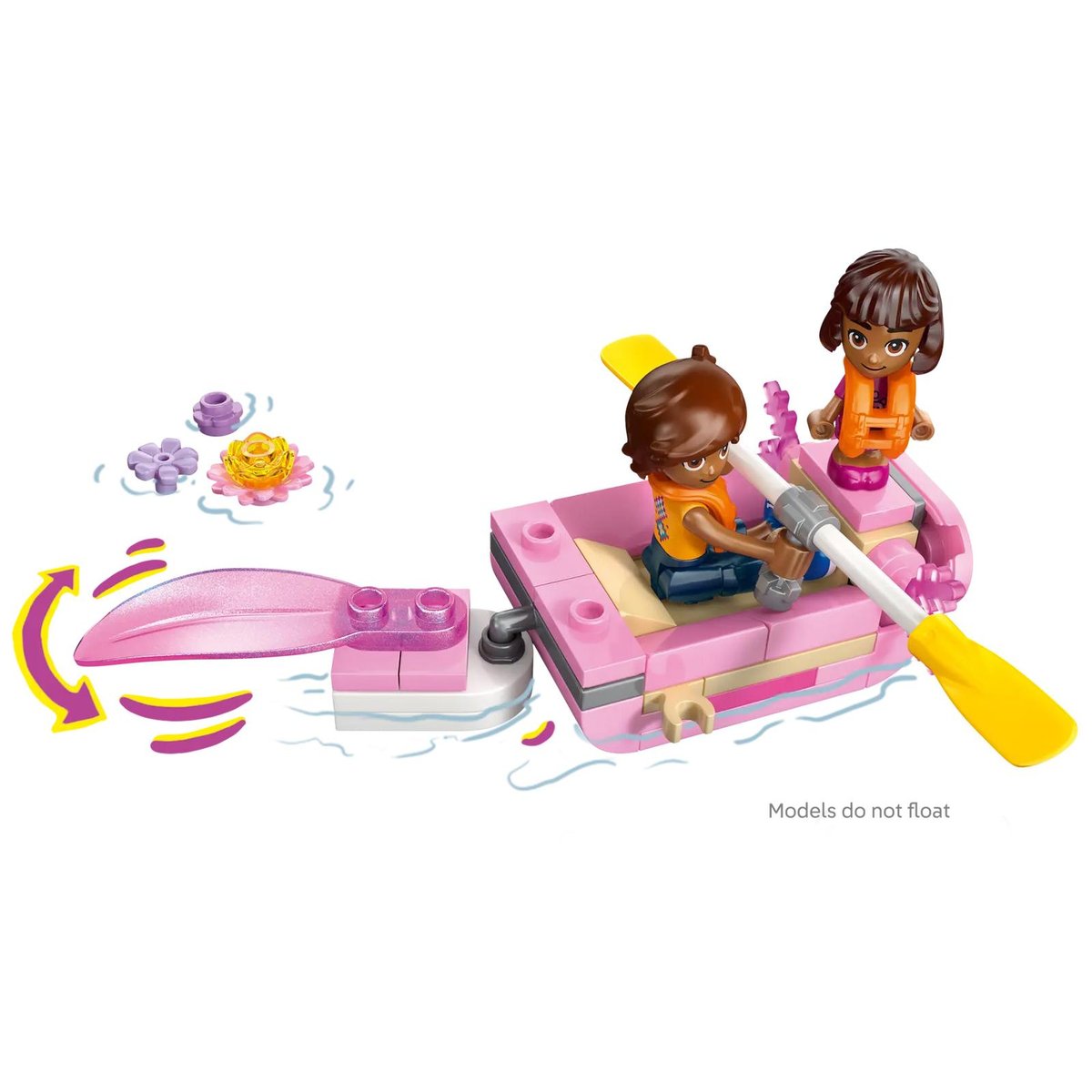 LEGO Friends - Le bateau d'aventures axolotl - 42681 multicolore, LEGO