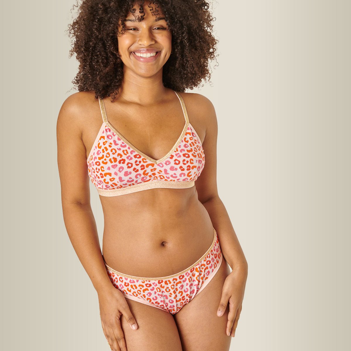 Culotte imprimée fil textile LÉOPARD rose motifs léopard, WE ARE JOLIES
