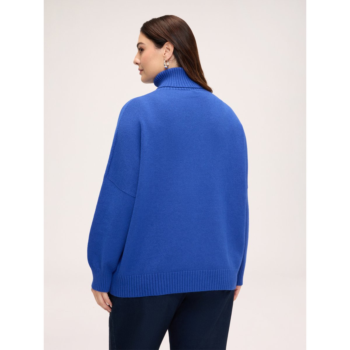 Pull col roulé bleuet, FIORELLA RUBINO