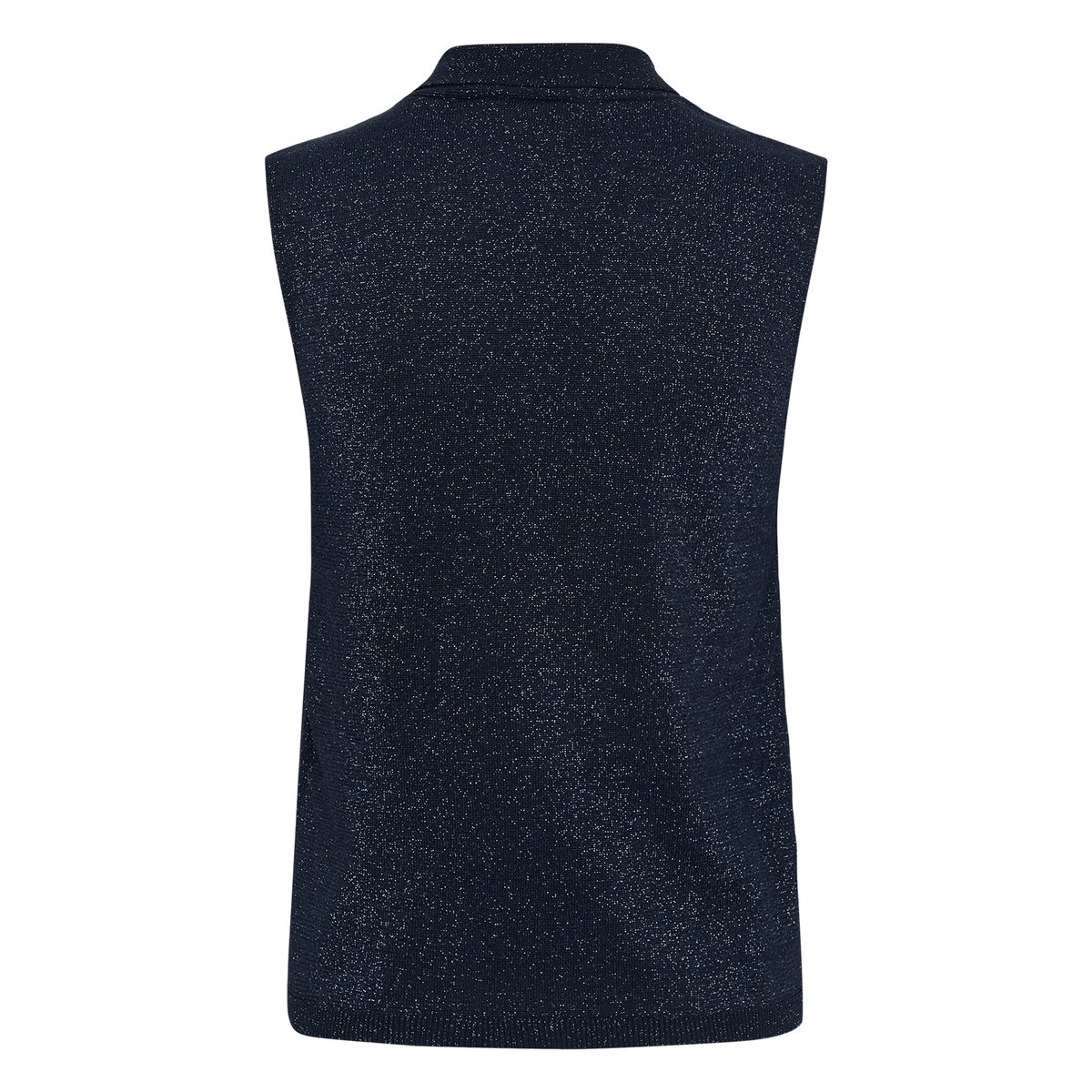 Pull en maille manches courtes bleu night sky, CREAM
