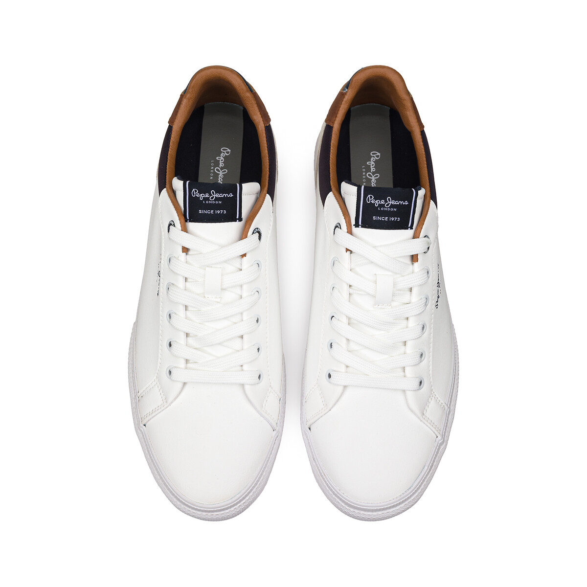 Sapatilhas KENTON COURT de cano baixo branco, PEPE JEANS