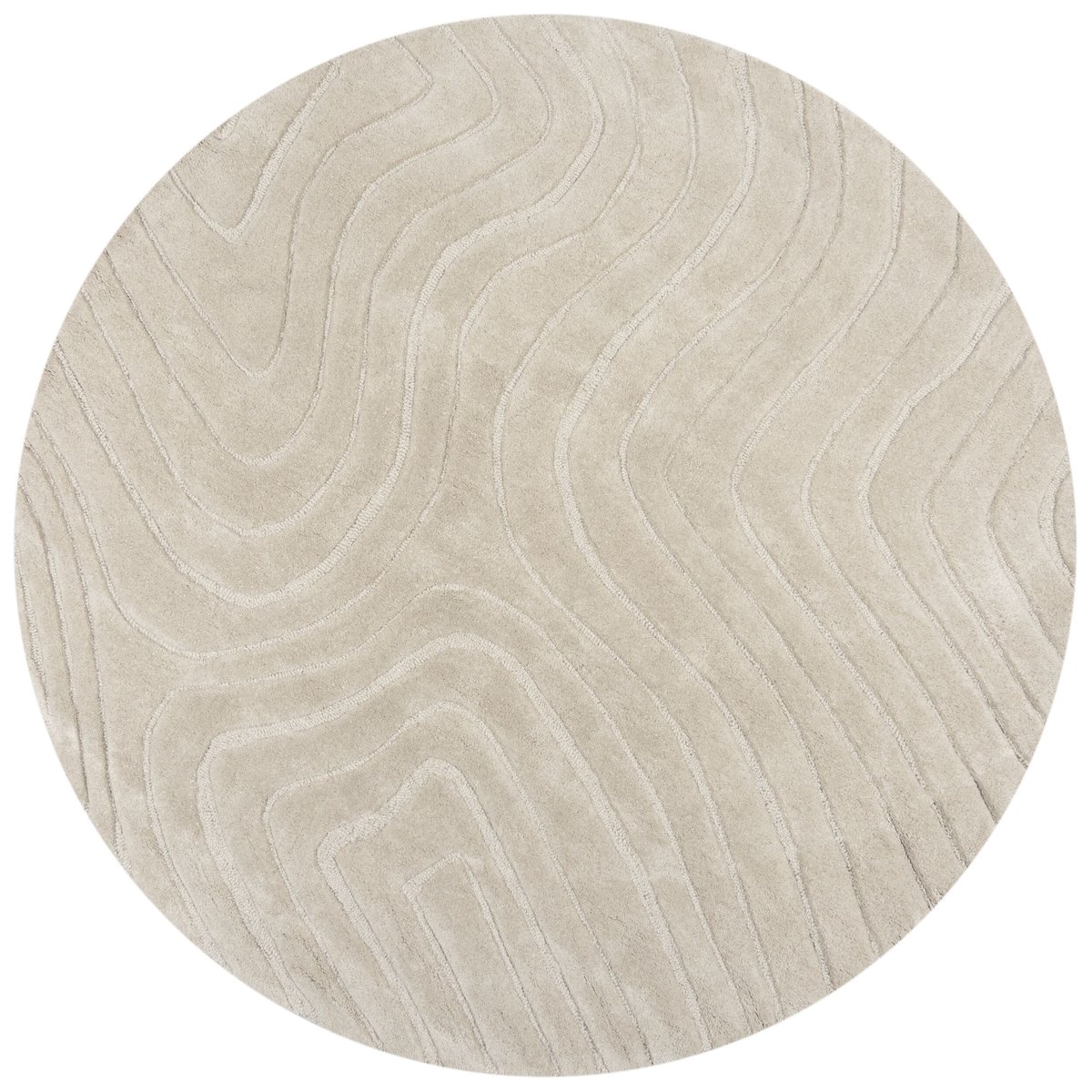 Tapis en laine rond MESMERISE beige, FLAIR RUGS