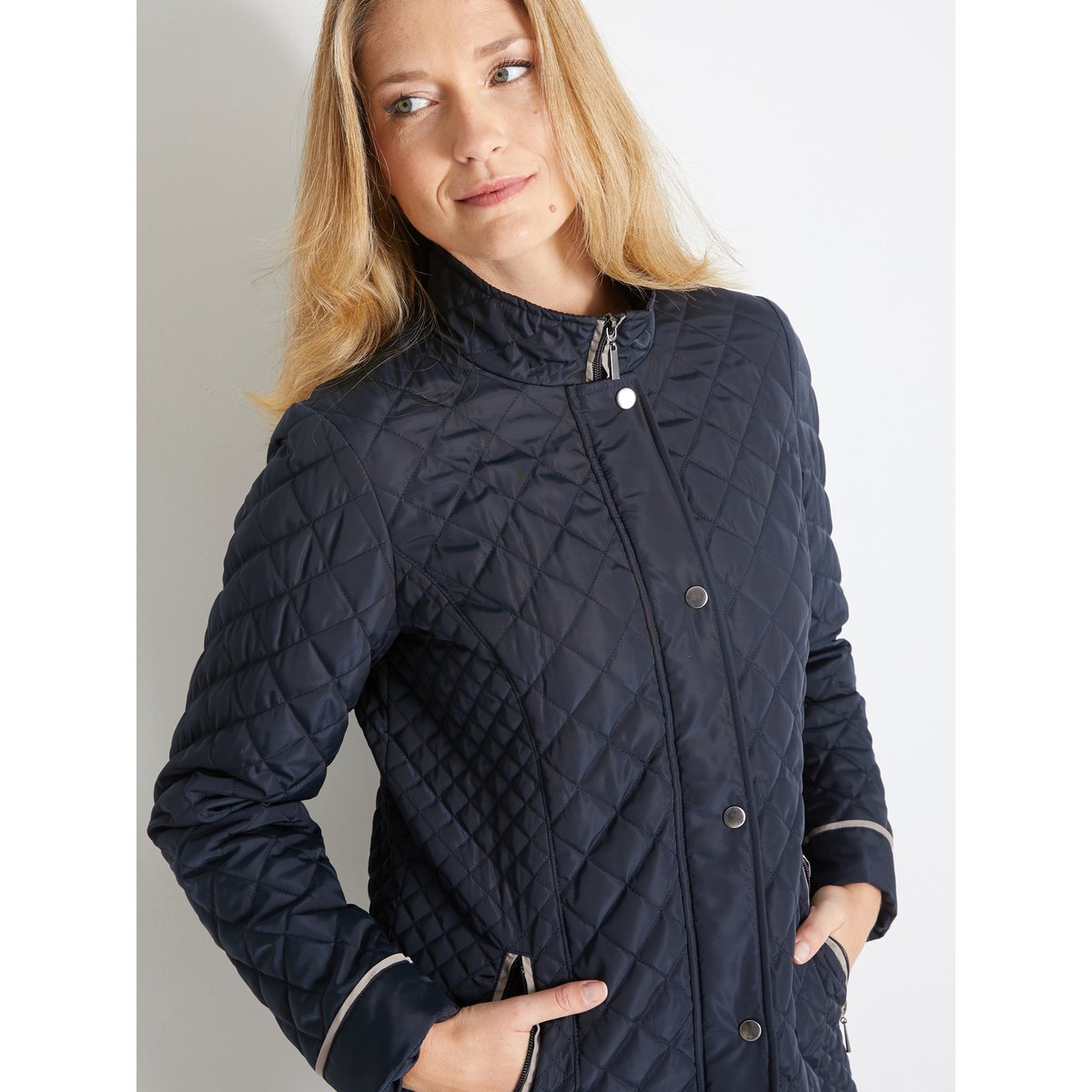 Parka déperlante et matelassée marine, DAXON