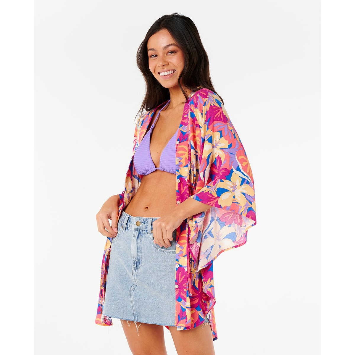 Chemise ES VEDRA KIMONO multicolore, RIP CURL
