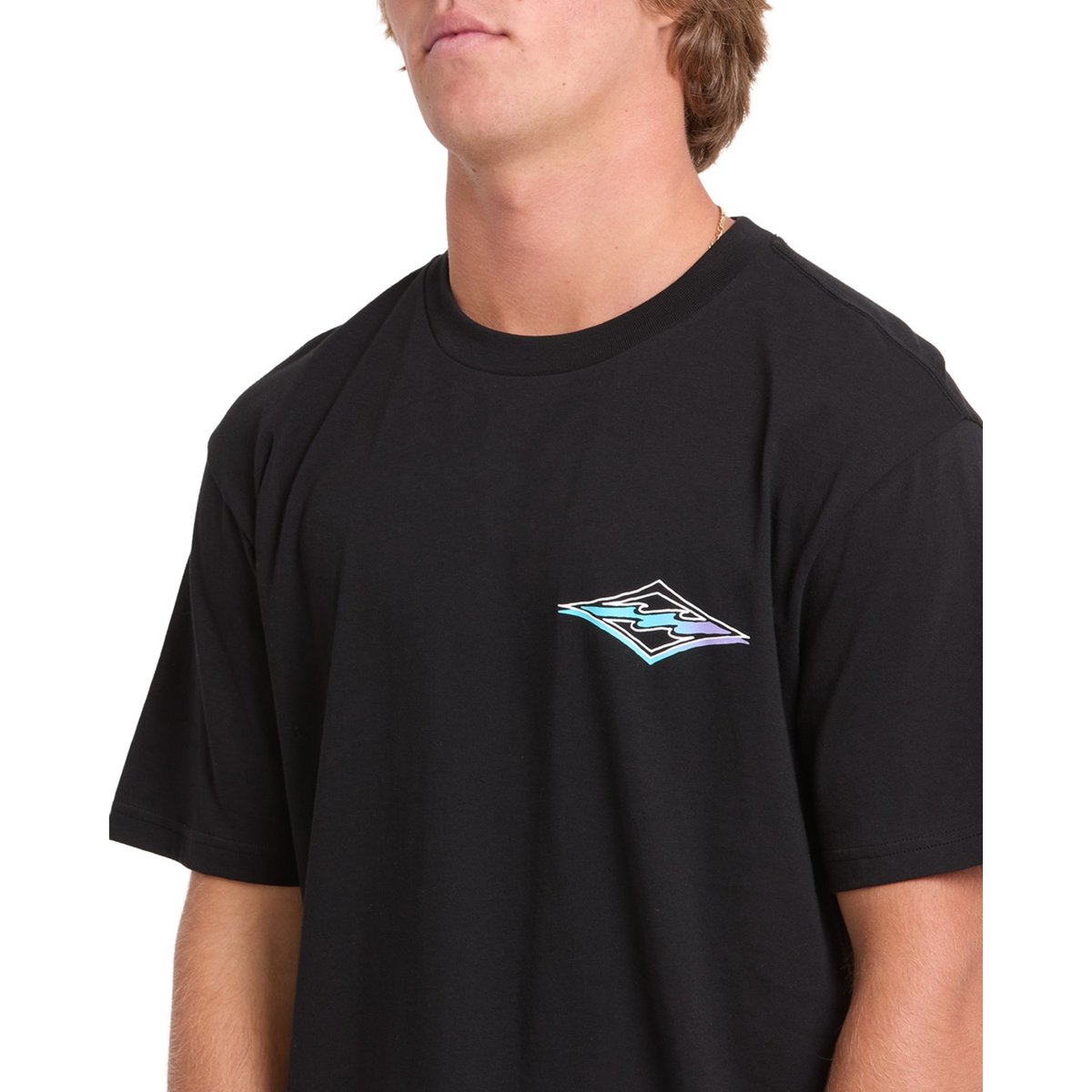T shirt manches courtes CRAYON WAVE PREMIUM noir black, BILLABONG