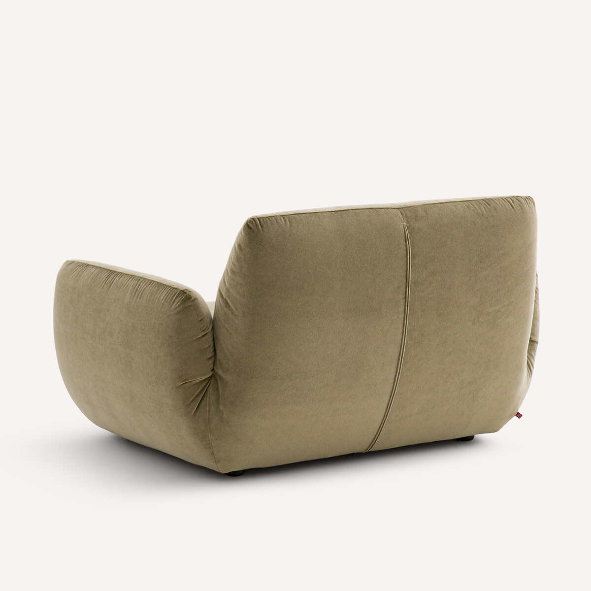 Fauteuil en velours de lin, SPOGANO tilleul, AM.PM