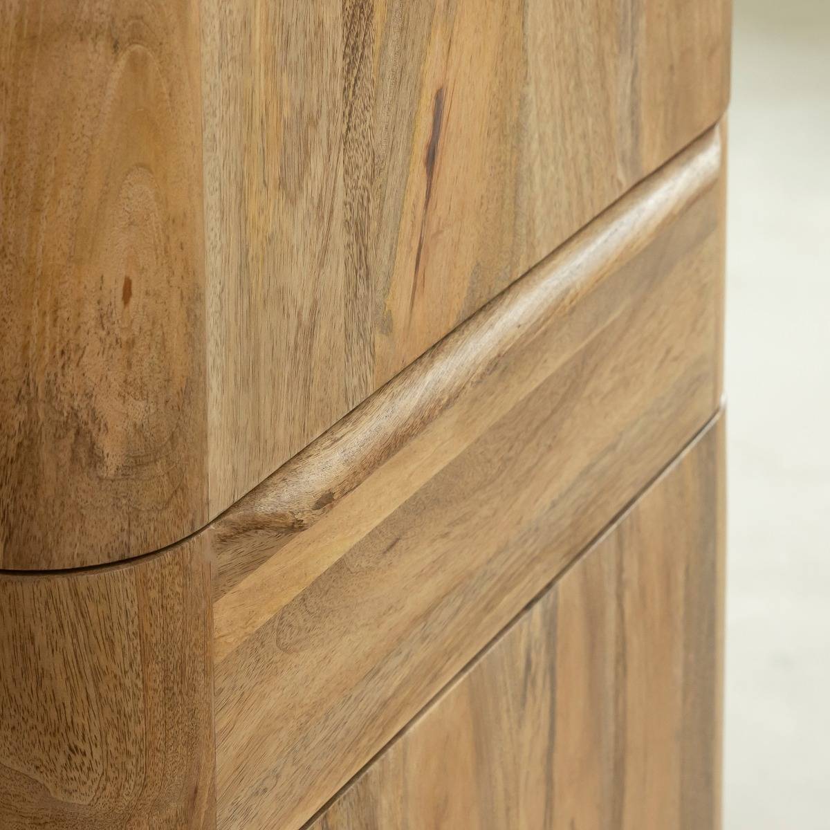 Armoire en bois de manguier ALÉNA bois clair, MADE IN MEUBLES