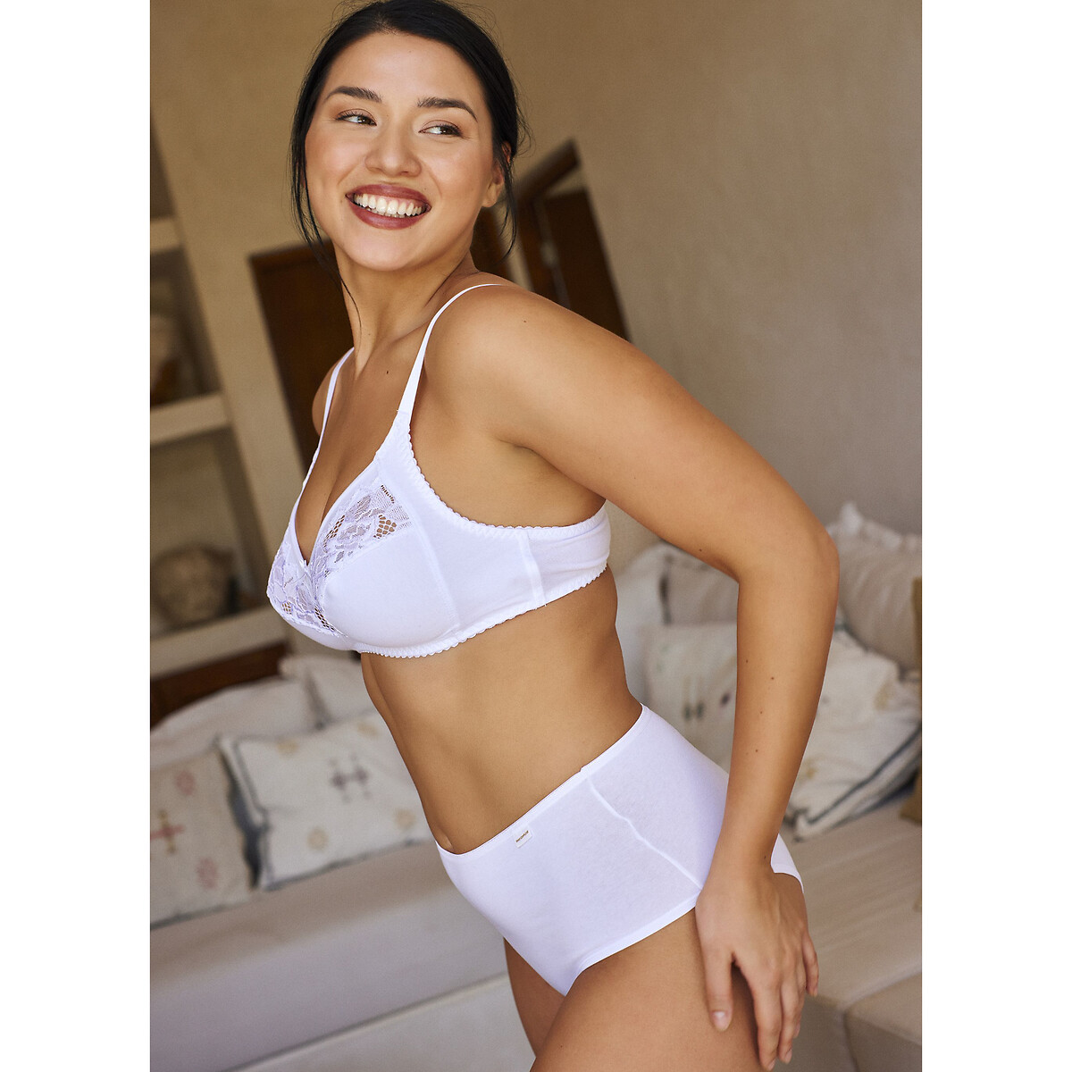 Set van 3 hipsters Simplement Coton wit, SANS COMPLEXE