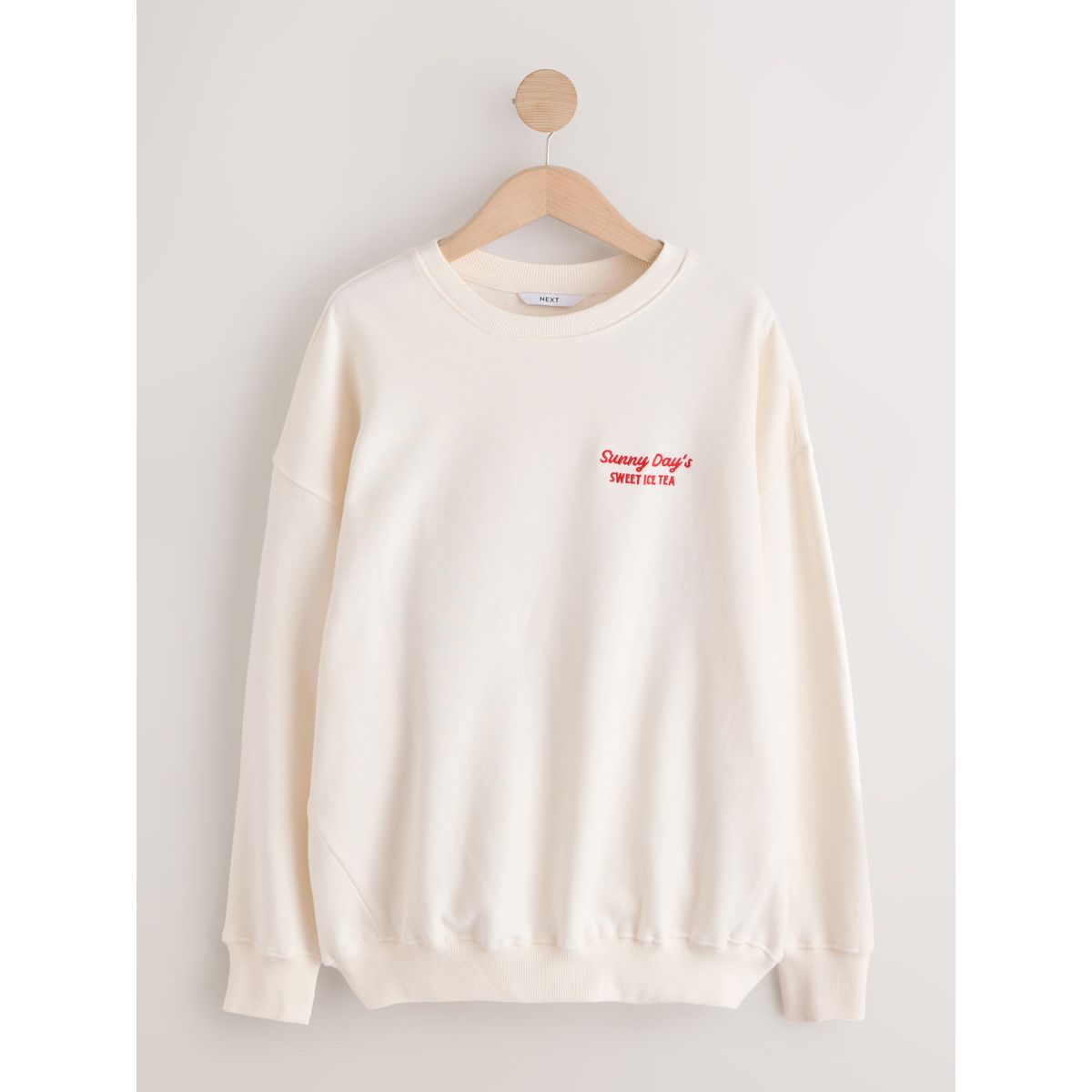 Pull à manches longues graphique ecru sunny ice tea, NEXT
