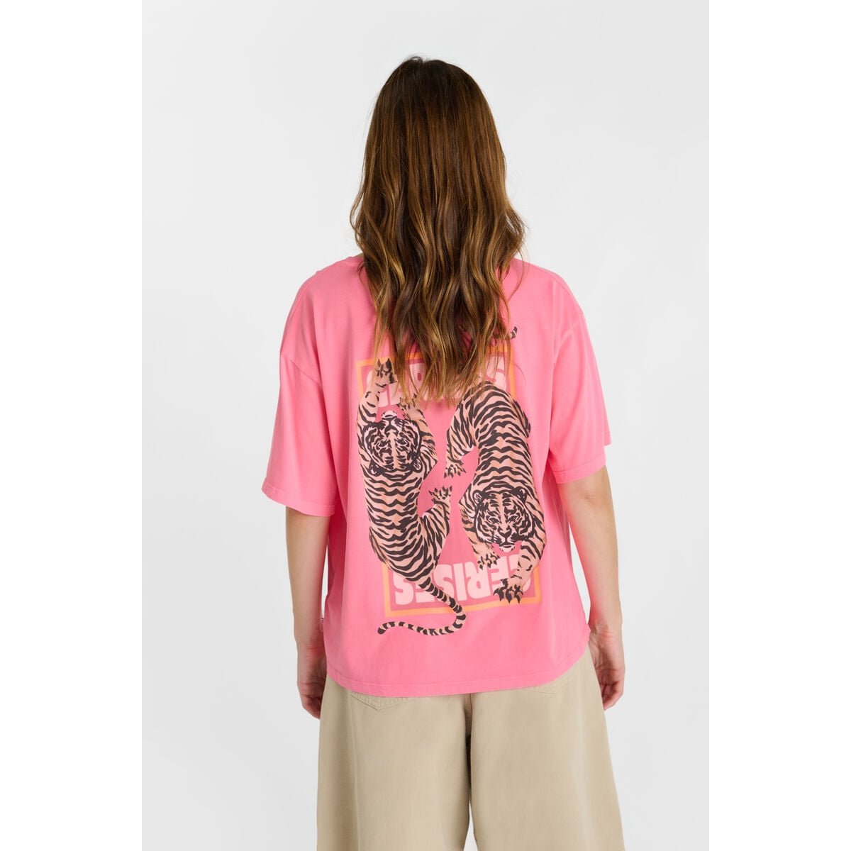 Tee-Shirt TIGRES pink fluo, LE TEMPS DES CERISES
