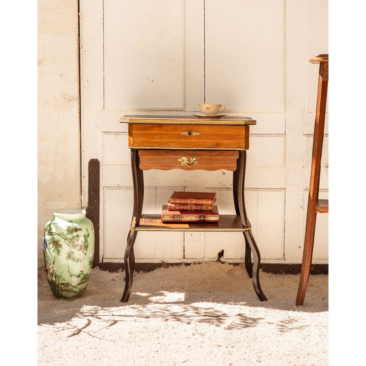 Coiffeuse Napoléon III en bois Louise N°322 - Bon état bois foncé, DEBONGOUT