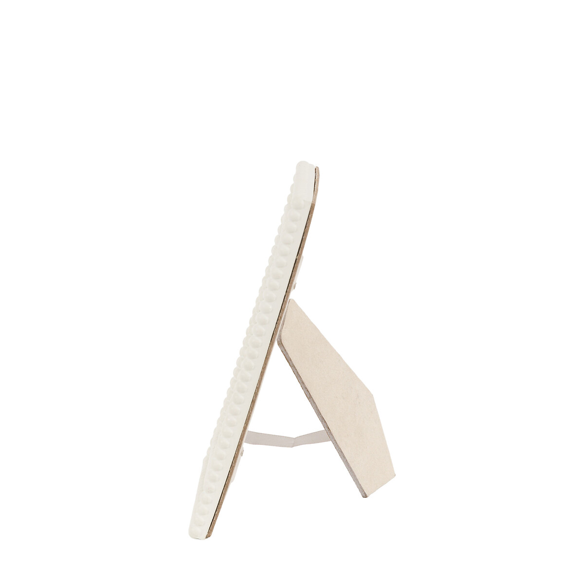 4x6" Calitri Beaded Photoframe in White white, ÉDITÉ