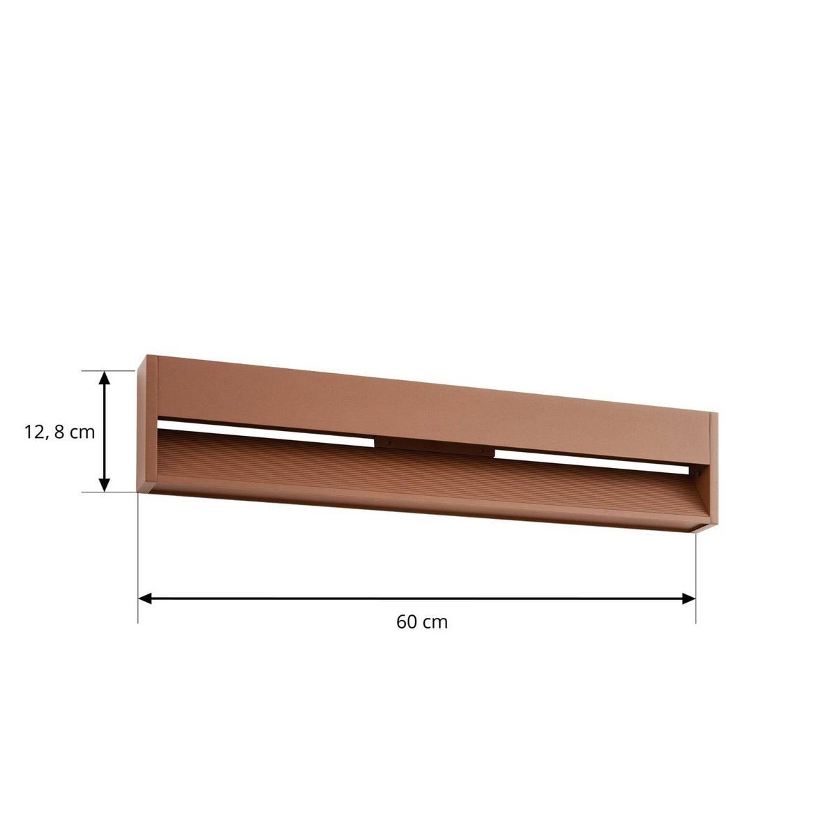 Applique extérieure en aluminium moderneLED rouille, LUCANDE