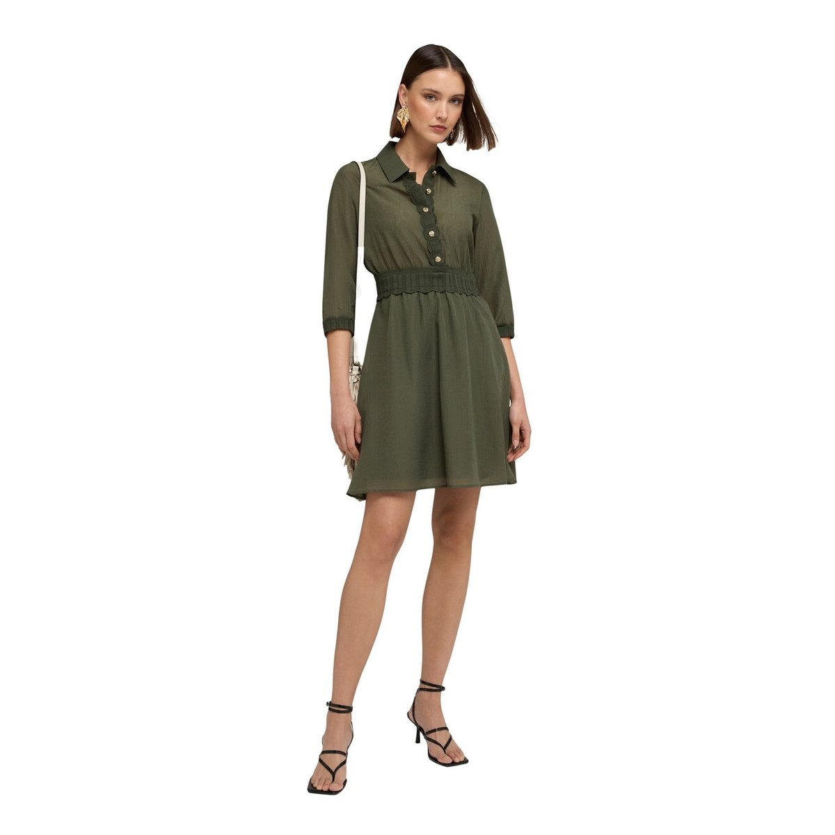 Robe chemisier verde militare, MOTIVI