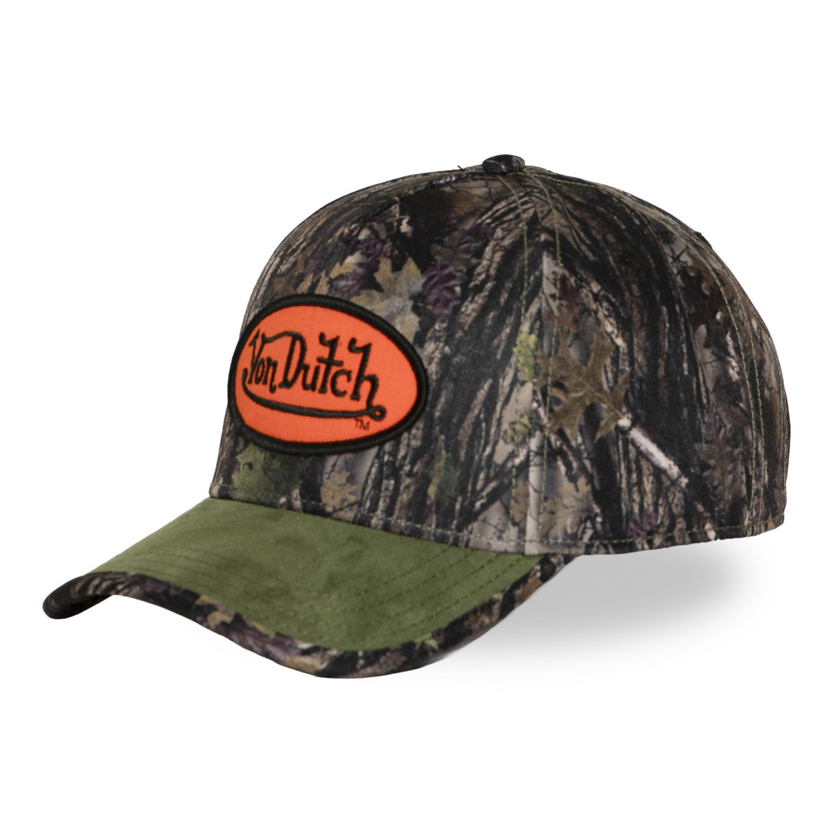 Casquette baseball KAMO vert/marron/kaki/noir/orange, VON DUTCH