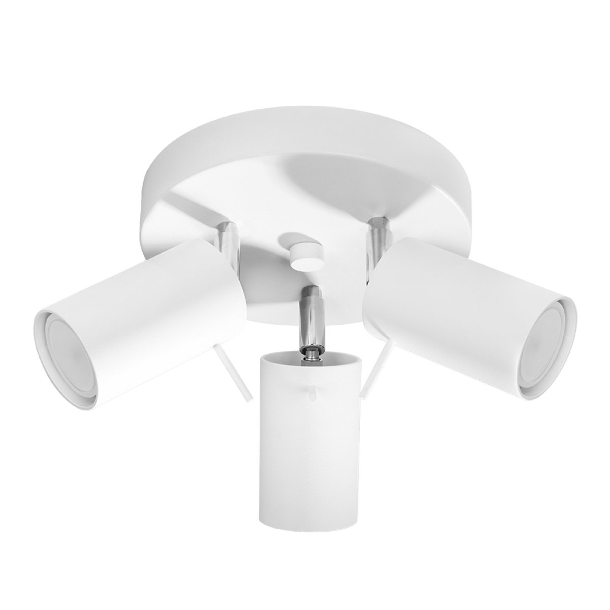 Plafonnier Acier Blanc GU10 3 Ring blanc, EDEN
