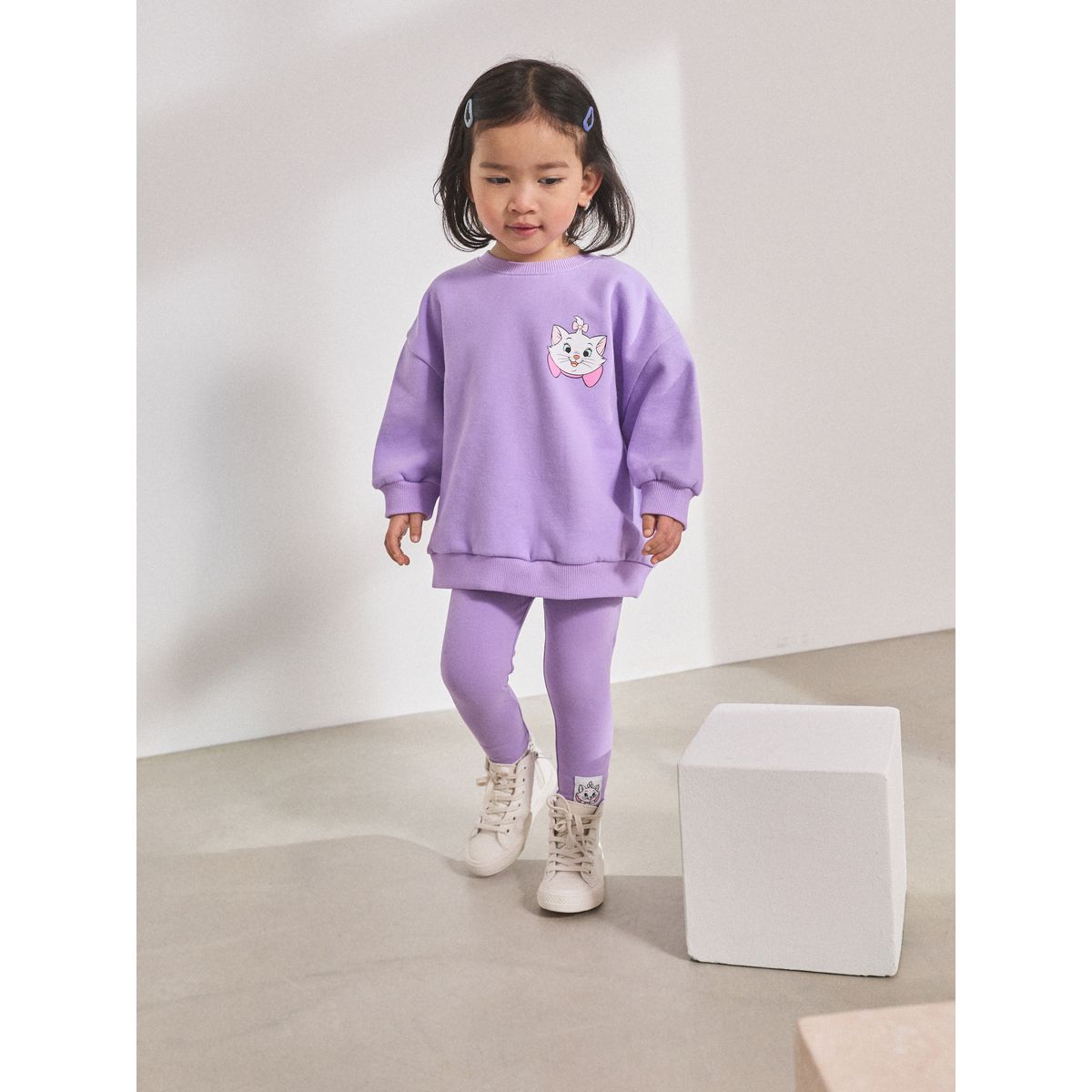 Ensemble legging et sweat aristochats disney violet lilas, NEXT
