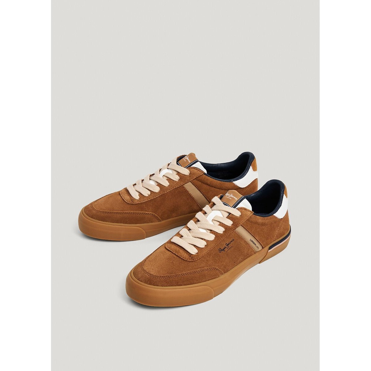 Sneaker aus Wildleder KENTON SUEDE kamel, PEPE JEANS