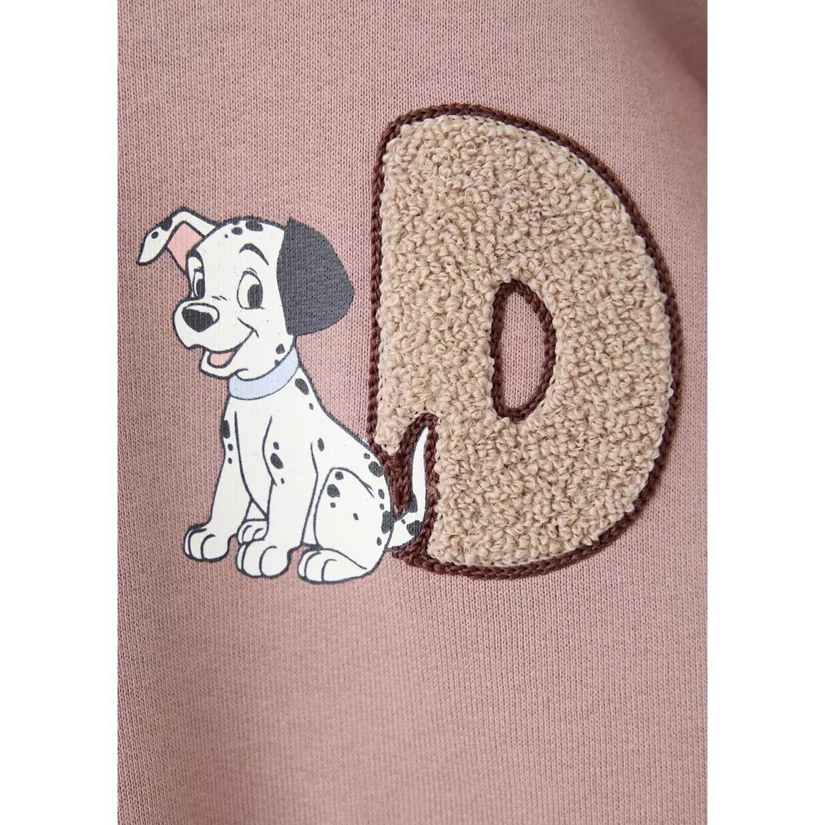 Sweat-shirt en coton 101 Dalmatiens rose pâle, MANGO BABY