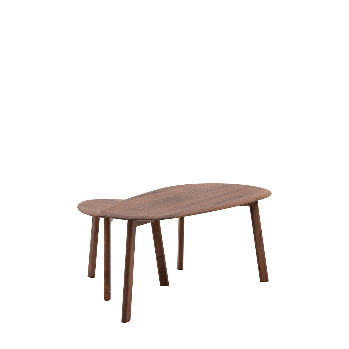 Murwara Walnut Organic Shape Coffee Table Nest walnut, ÉDITÉ